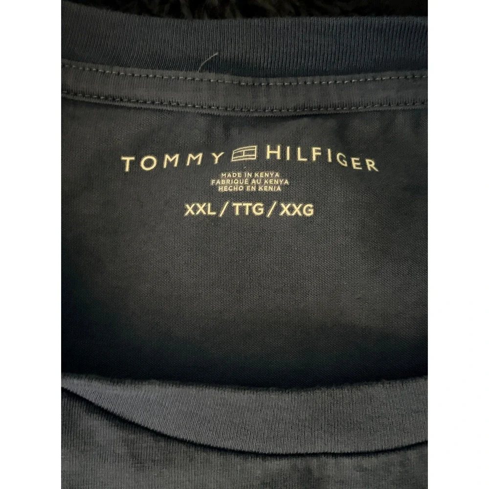 Tommy Hilfiger Blue Crew Neck T-Shirt XXL Tee Classic Casual Preppy Everyday